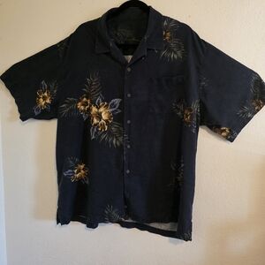 Tommy Bahama Dark Blue Floral Men's Shirt